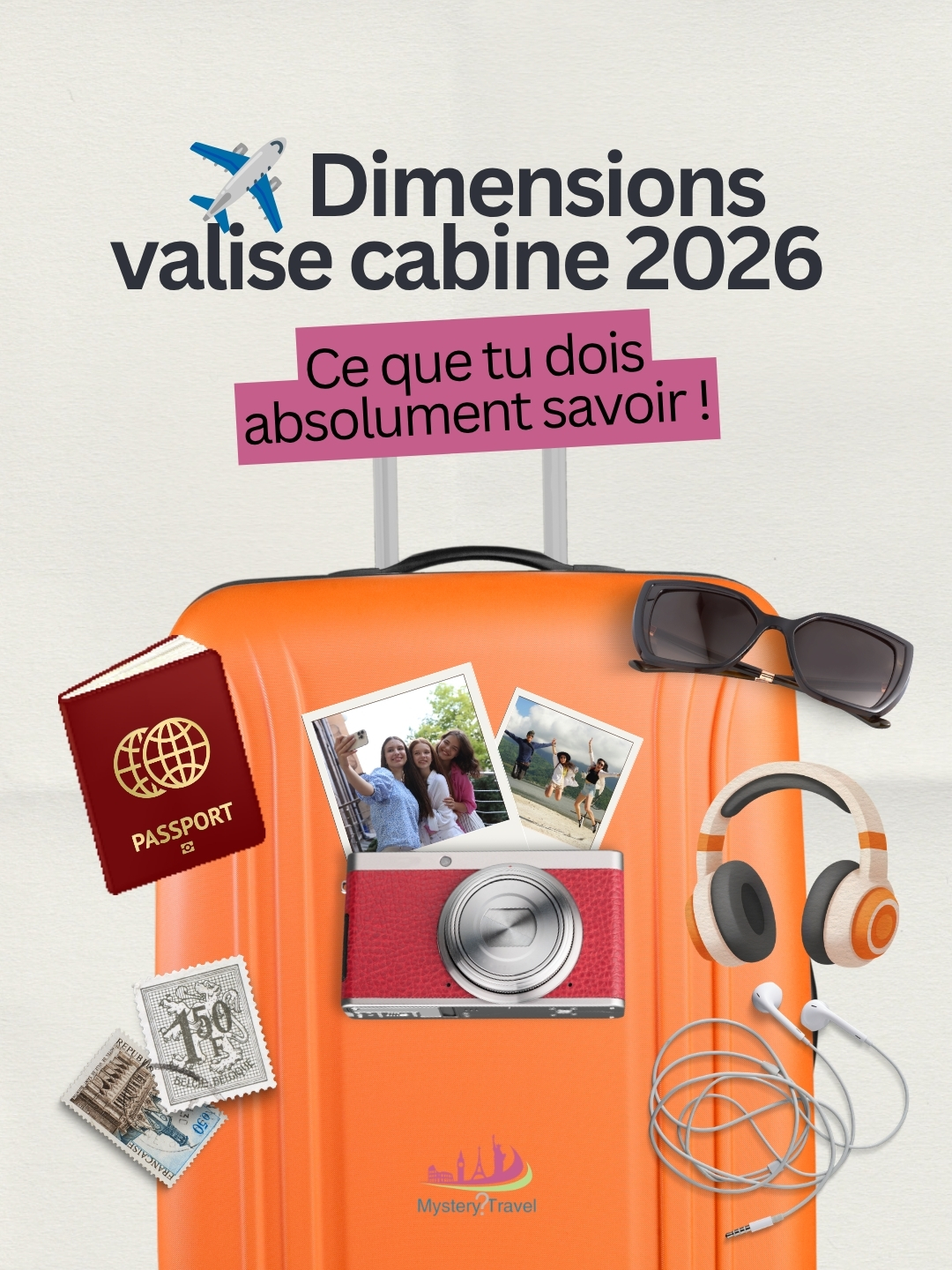 Mystery Travel — Dimensions valise cabine 2026