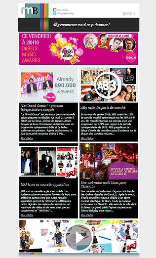 Newsletter RTBF
